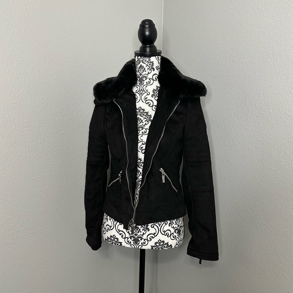Black Suede Coat